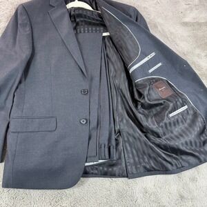 Rossini Italy Charcoal Two-Piece Suit Blazer‎ Coat Men's 40R/34W Business Formal